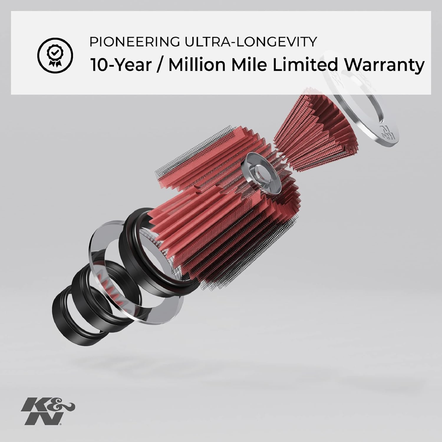 K&N SU-7005 round Straight Replacement Air Filter for 2018 Suzuki LTA750 Kingquad Axi PS 750 image number 5