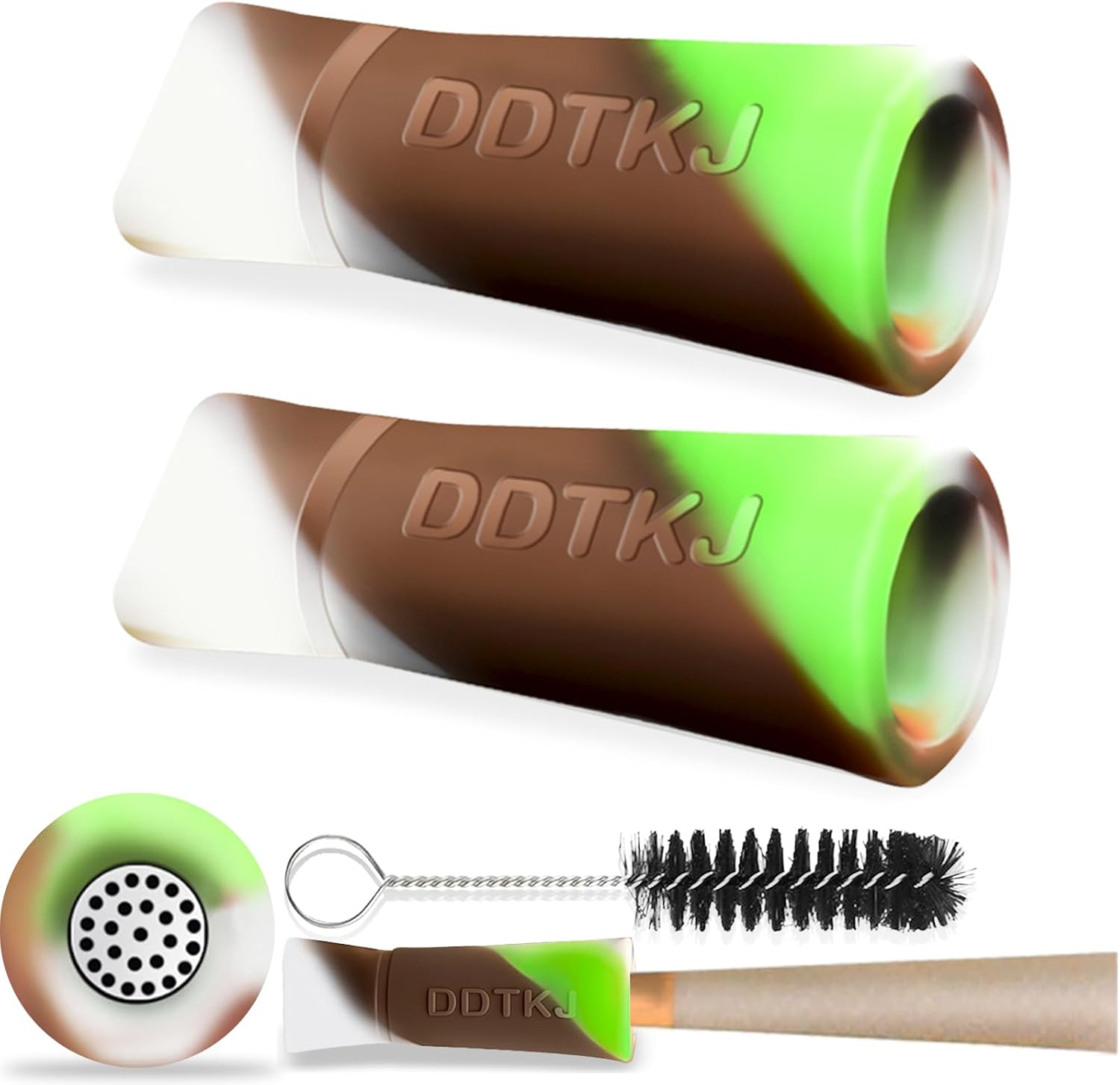 Reusable Silicone Filter, Anti-Cracking, Suitable for Various Sizes of Paper, Comparable to Glass Filters Adapter (Black*2)