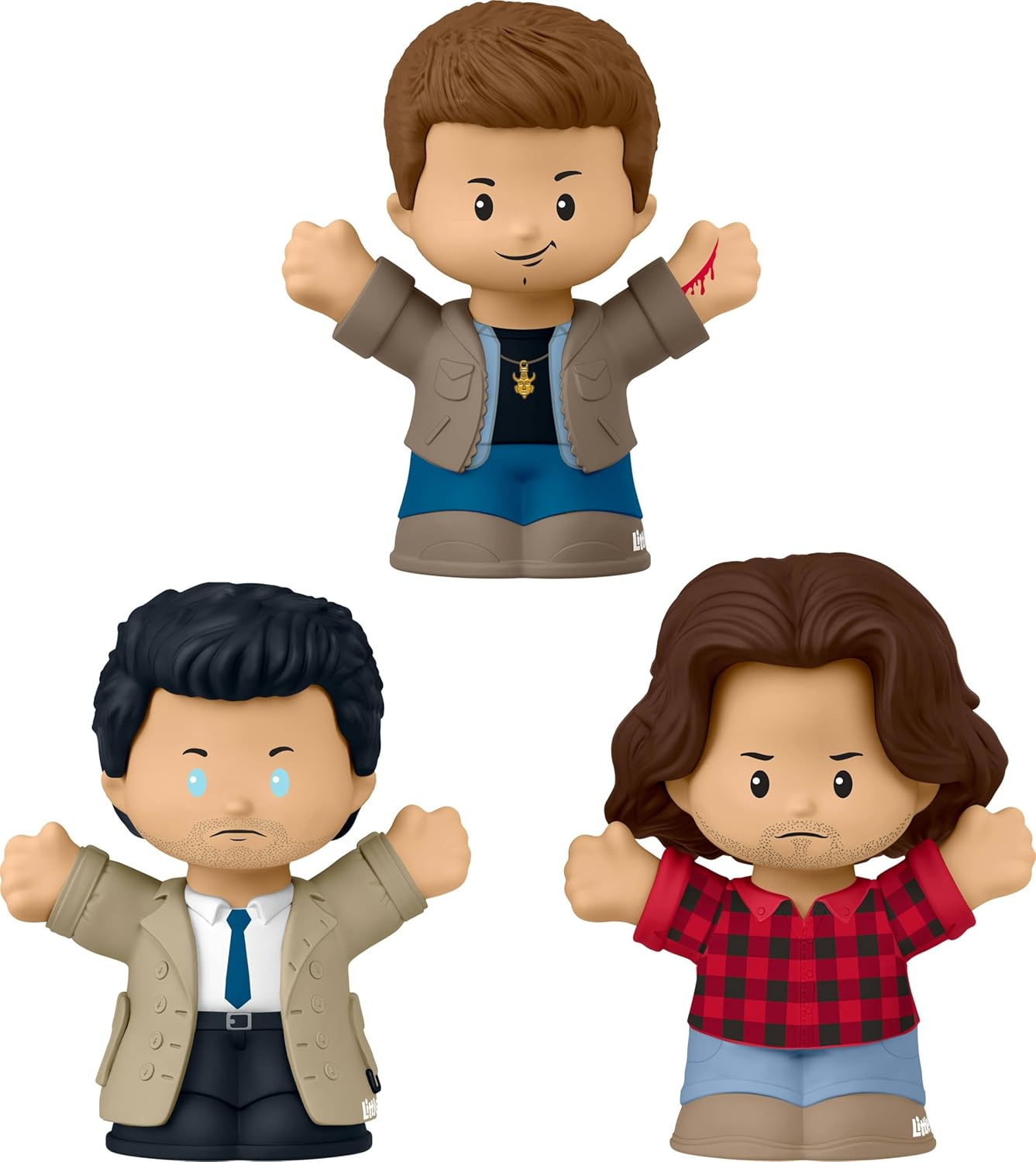 Fisher-Price Little People Collector Supernatural TV Show Special Edition Set, 3 Figures for Adults & Fans in Display Package image number 4