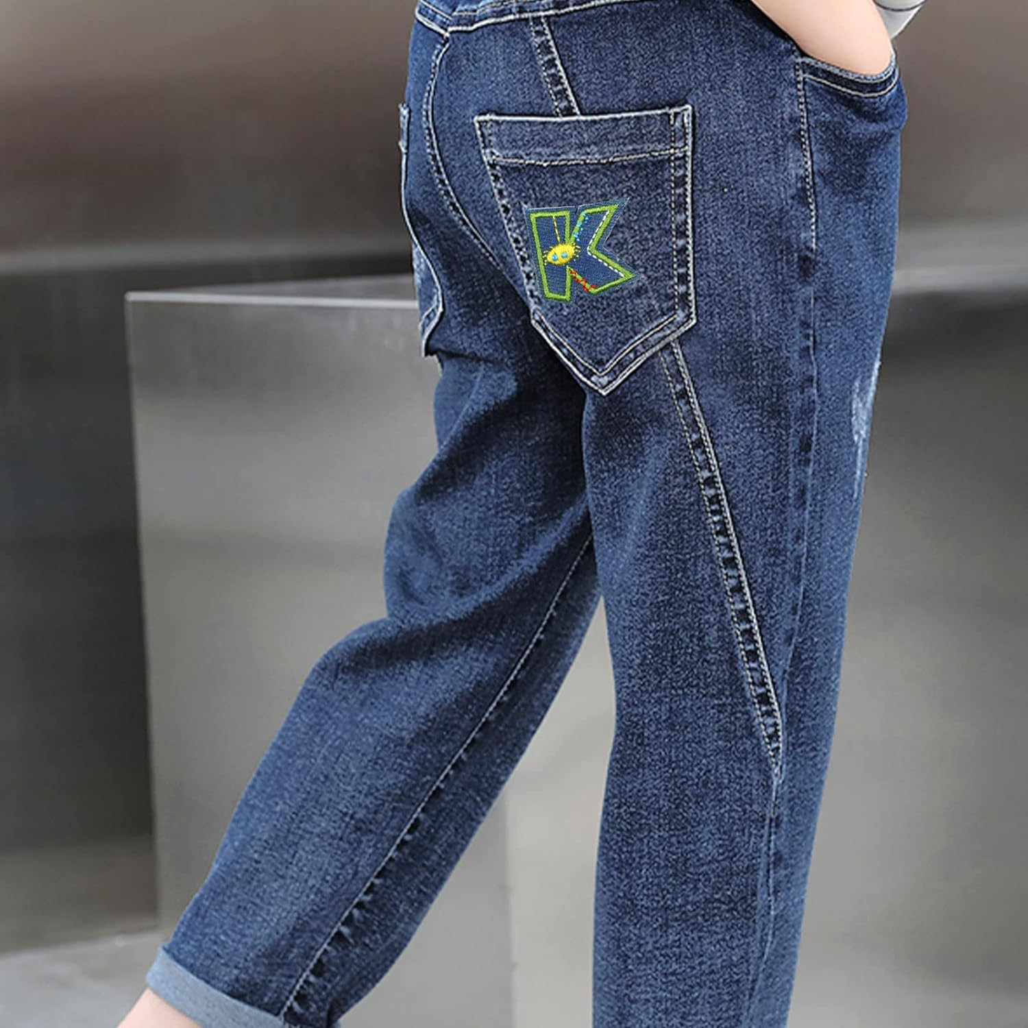 52Pcs Letter Iron on Patches, Sew on Alphabet Applique Patches, Colorful Alphabet A-Z Embroidered Patches for Clothing Hats Shoes Bags, Style A image number 2