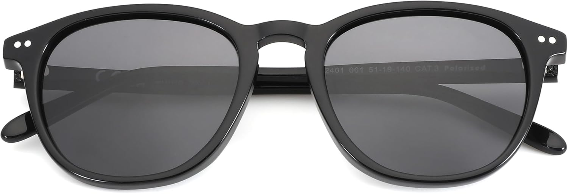 ZENOTTIC Polarized round Sunglasses for Men Women Trendy Shades UV400 Protecion Classic Circular Acetate Sun Glasses image number 3