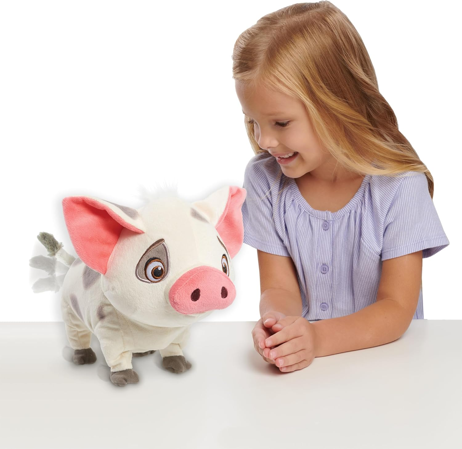 Disney Princess Moana Walk & Snort Pua Plush, Sounds, Movement, Stuffed Animal, Pig, Kids Toys for Ages 3 up by Just Play image number 1