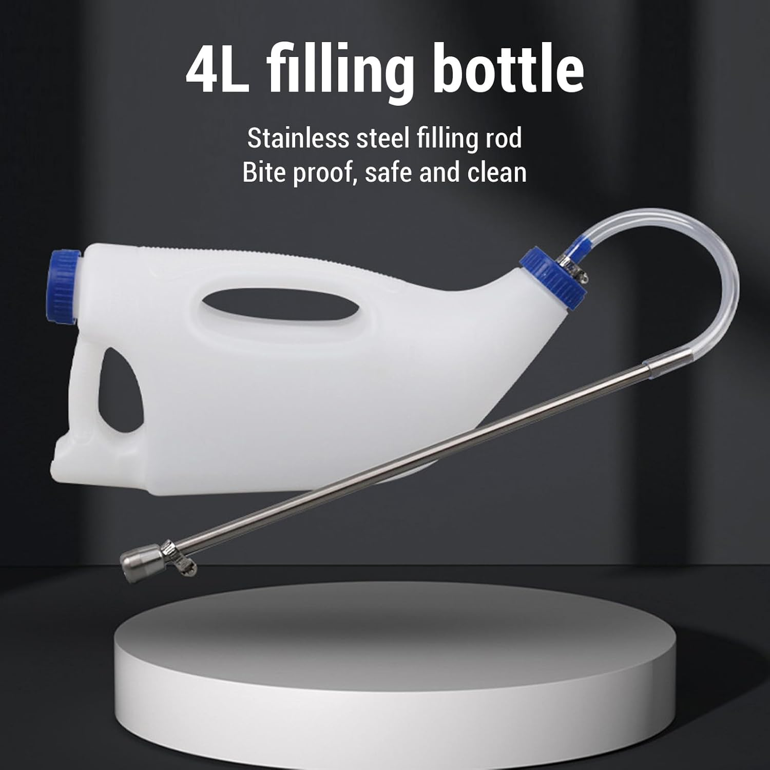 4L Calf Feeder Bottle, Sturdy Calf Nursing Bottle Calf Cow Feeding Tube Bottle for Farm Animal Nursing Sheep Lamb Calf Cows Livestock Supplies image number 6