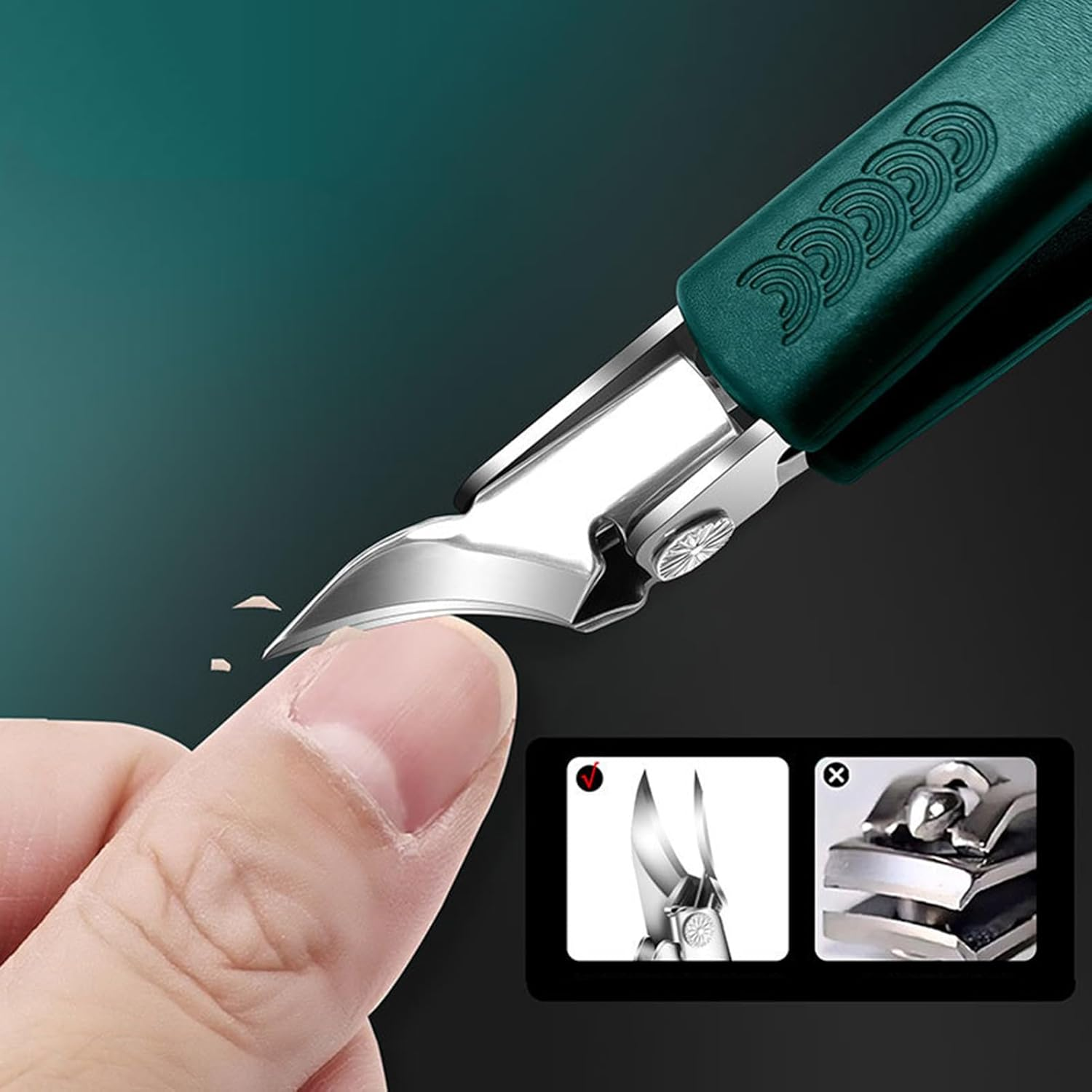 Curved Toenail Clippers | Nail Cutting Clippers | Wide Jaw Trimming Tools for Women Seniors Daily Maintenance Personal Grooming Beauty Salons Home Travel