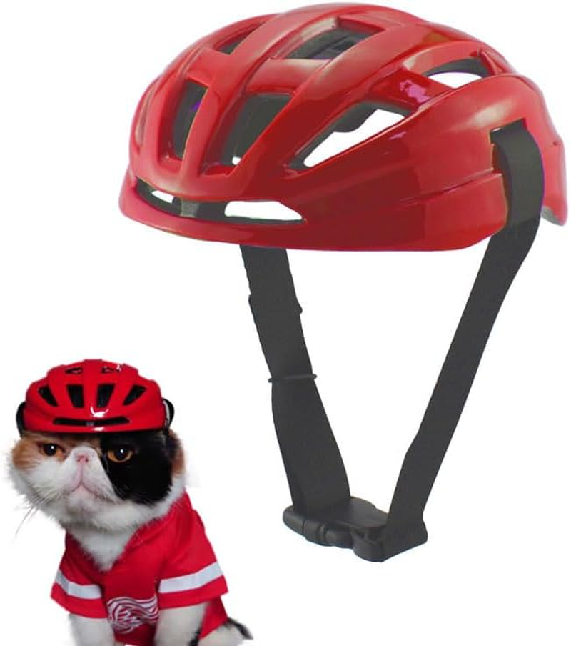 UOSIA Dog Helmet Pet Hat for Cats Dog Motorcycle/Bike Helmet Outdoor Riding Puppy Cap Adjustable Pet Helmets for Small Medium Large Dogs