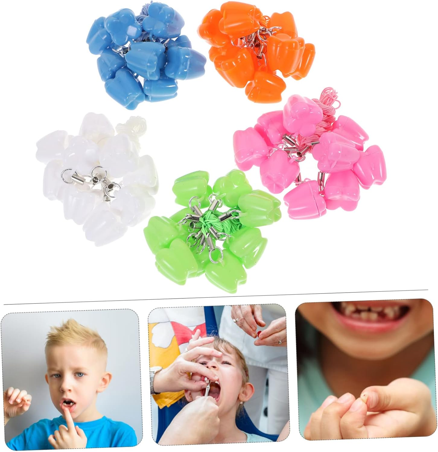 50Pcs Tooth Keepsake Box Tooth Storage Organizer for Boy Girl Color Random Holder for Boys and Girls for Preserving image number 6