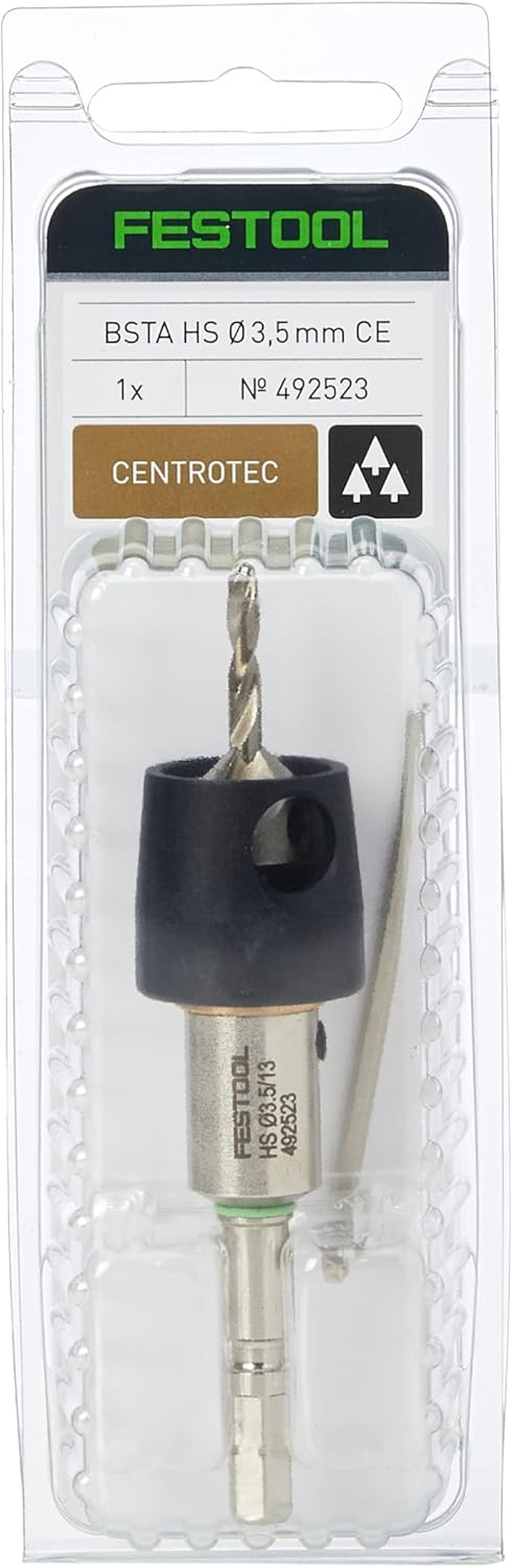 Festool 492523 Centrotec Countersink Drill Bit, 3.5Mm