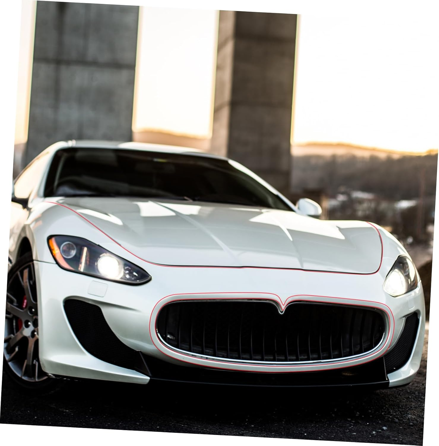 TEHAUX 2Rolls Car Decorative Strip Auto Trim Adhesive Tape Glitter Car Molding Trim for Interior image number 1