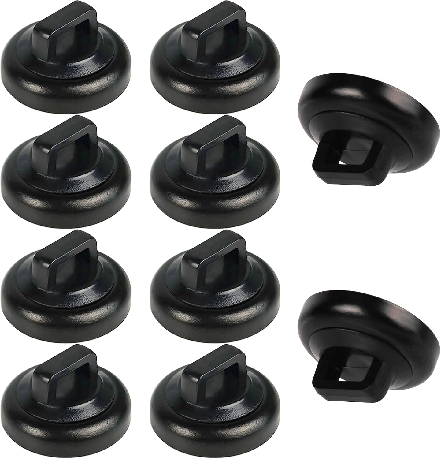 CANAANIN Magnetic Cable Zip Tie Mounts Clips 40 Piece Multipurpose Zip Ties Mount Base Holder Black Wire Cable Holder Mount Wire Clips Management for Home Office Marine Mechanical Electrical Wiring