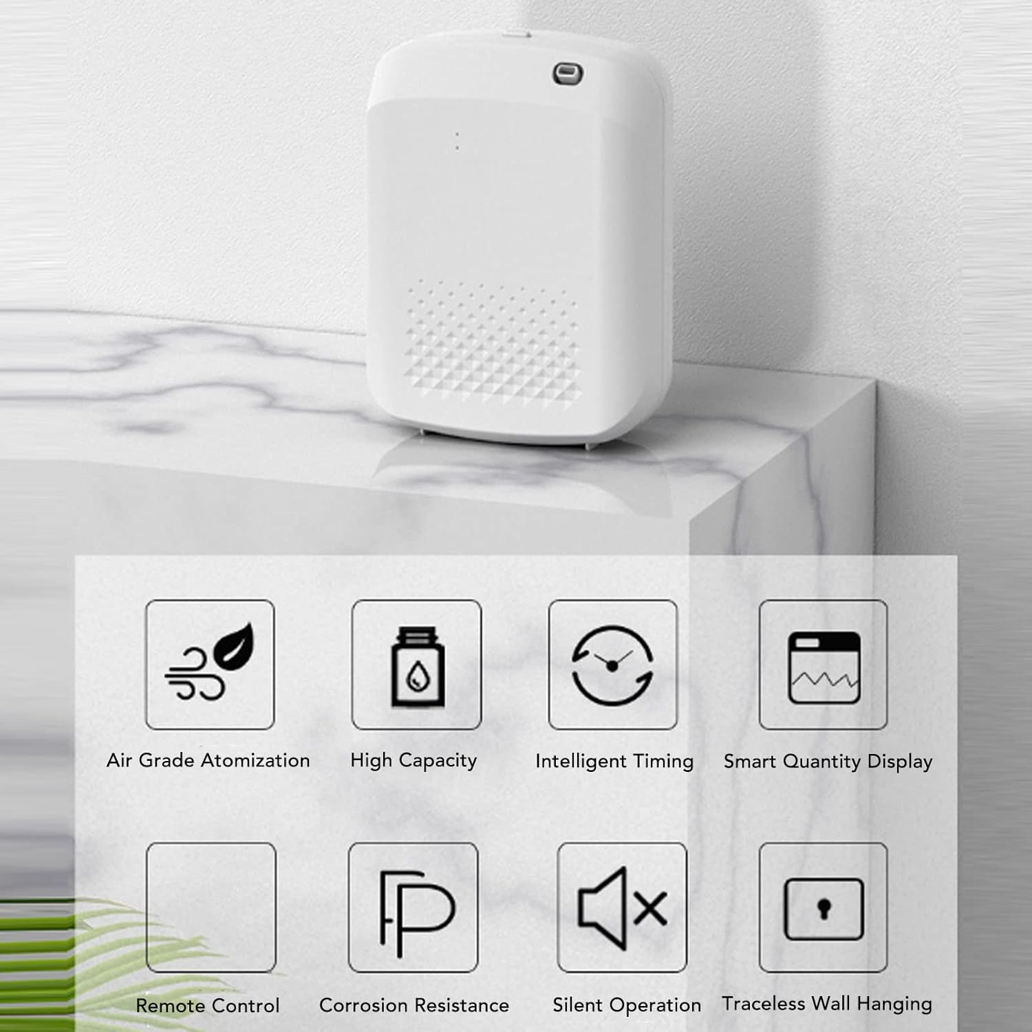 Smart Scent Air Machine, 400Ml Bluetooth Fragrance Machine, Portable Scent Diffuser Aromatherapy Diffuser, Diffuser for Home and Commercial, Support Remote Control (AU Plug)