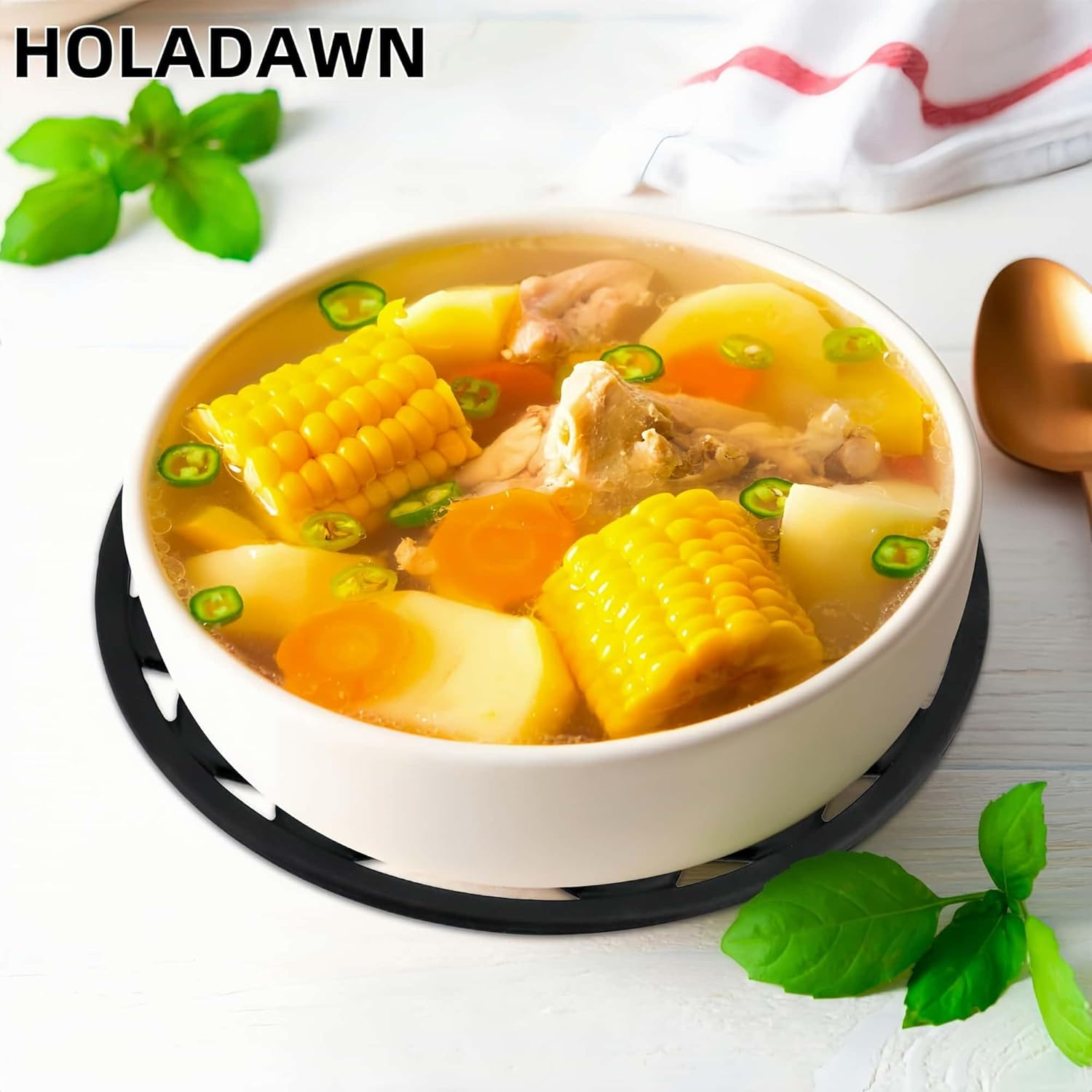 3Pcs Silicone Trivet Mat Set, Insulated Non-Slip Kitchen Counter & Table Pads for Hot Dishes, Pots, and Pans image number 6