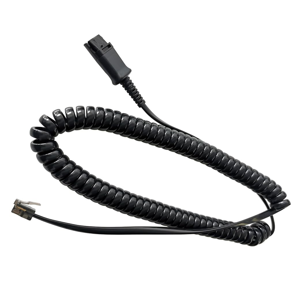 Daily Headset Y Splitter Adapter Training Cord with Mute Microphone Compatible with Plantronics Ploy QD image number 6