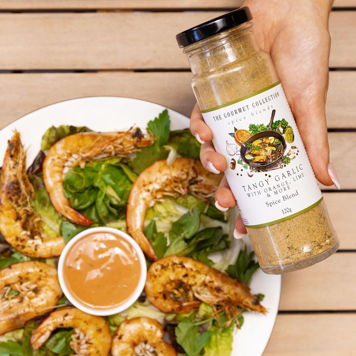 The Gourmet Collection Tangy Garlic Seasoning 120G image number 1