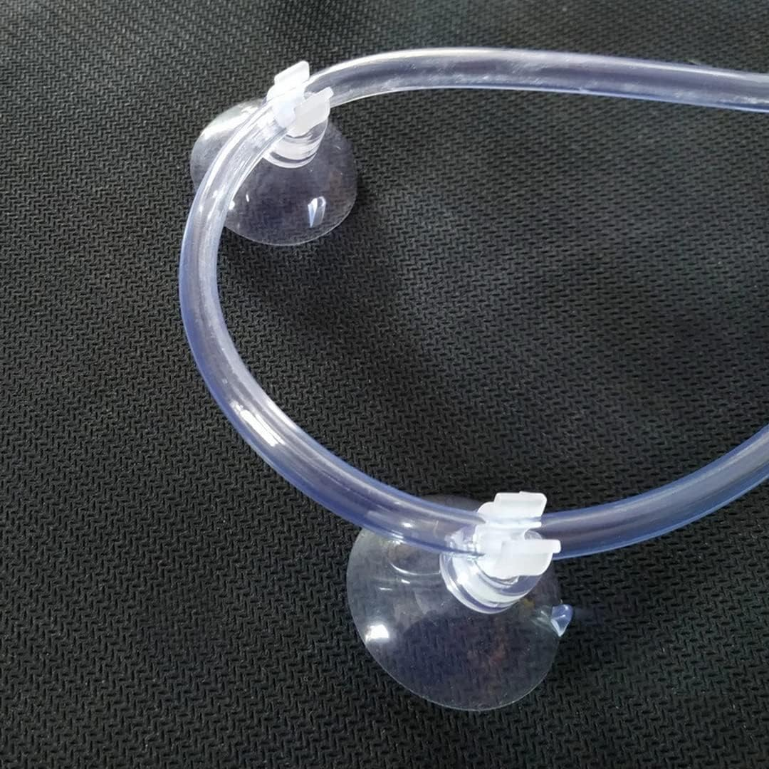 Kepfire 12 Pcs Aquarium without Hook Suction Cup Rubber Transparent Hose Holder Fish Tank Tubing Adjustable Airline Tube Holder Accessories image number 1