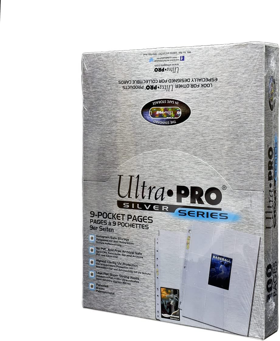 Ultra Pro 9-Pocket Silver Series Pages for Standard Size Cards image number 3
