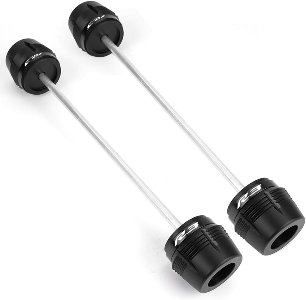 MOWOK Fit for YAMAHA R3 YZF-R3 YZFR3 2015-2024 2025 Motorcycle Accessories Frame Sliders Front Rear Wheel Axle Fork Slider Crash Protector Protection (Blue)