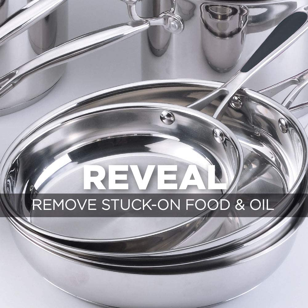 Weiman Stainless Steel Sink & Cookware Clean & Polish - Multi-Purpose Kitchen Cleaner for Steel Cookware, Sinks & Flatware - Removes Stains, Rust & Water Marks - Lime Scent, 227 Ml, Pack of 2 image number 4