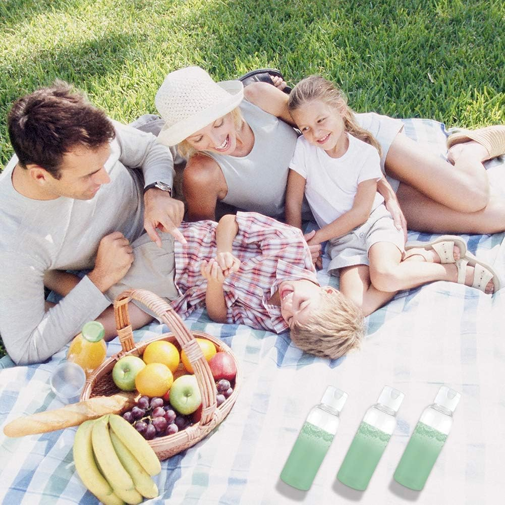 Plastic Travel Bottles, Empty Lotion Bottle Small Squeeze Bottle Containers with Flip Cap for Shampoo Conditioner Toiletries 12 Pack (White, Pack of One) image number 4