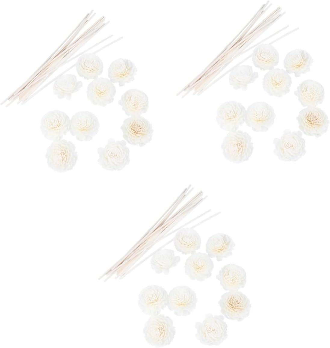30Pcs Chrysanthemum Scented Rattan Reeds Sticks Natural Fragrance Aroma Diffuser Reeds Essential Oil Sticks for Home Decor image number 3