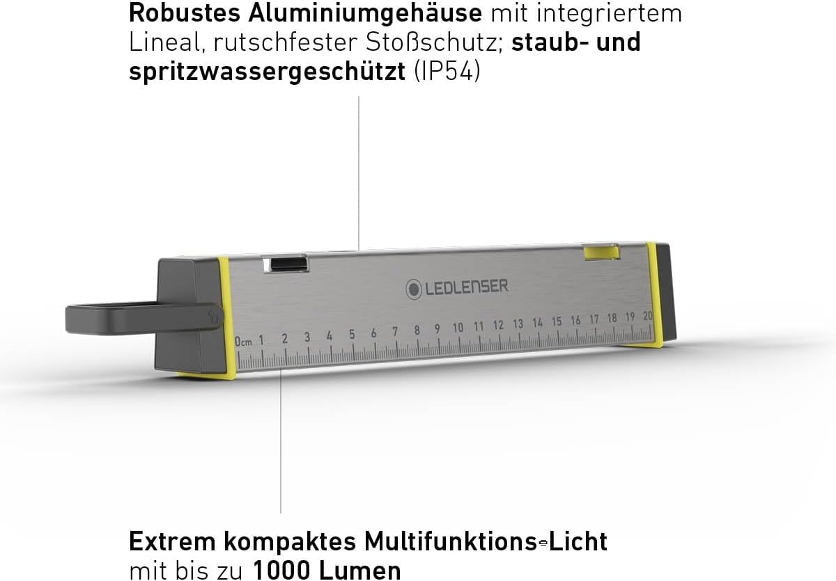 Ledlenser AF2R Work Area Light 1000 Lumens, Flexible Mounting Floodlight, IP54, for Trades and Emergency Use image number 6