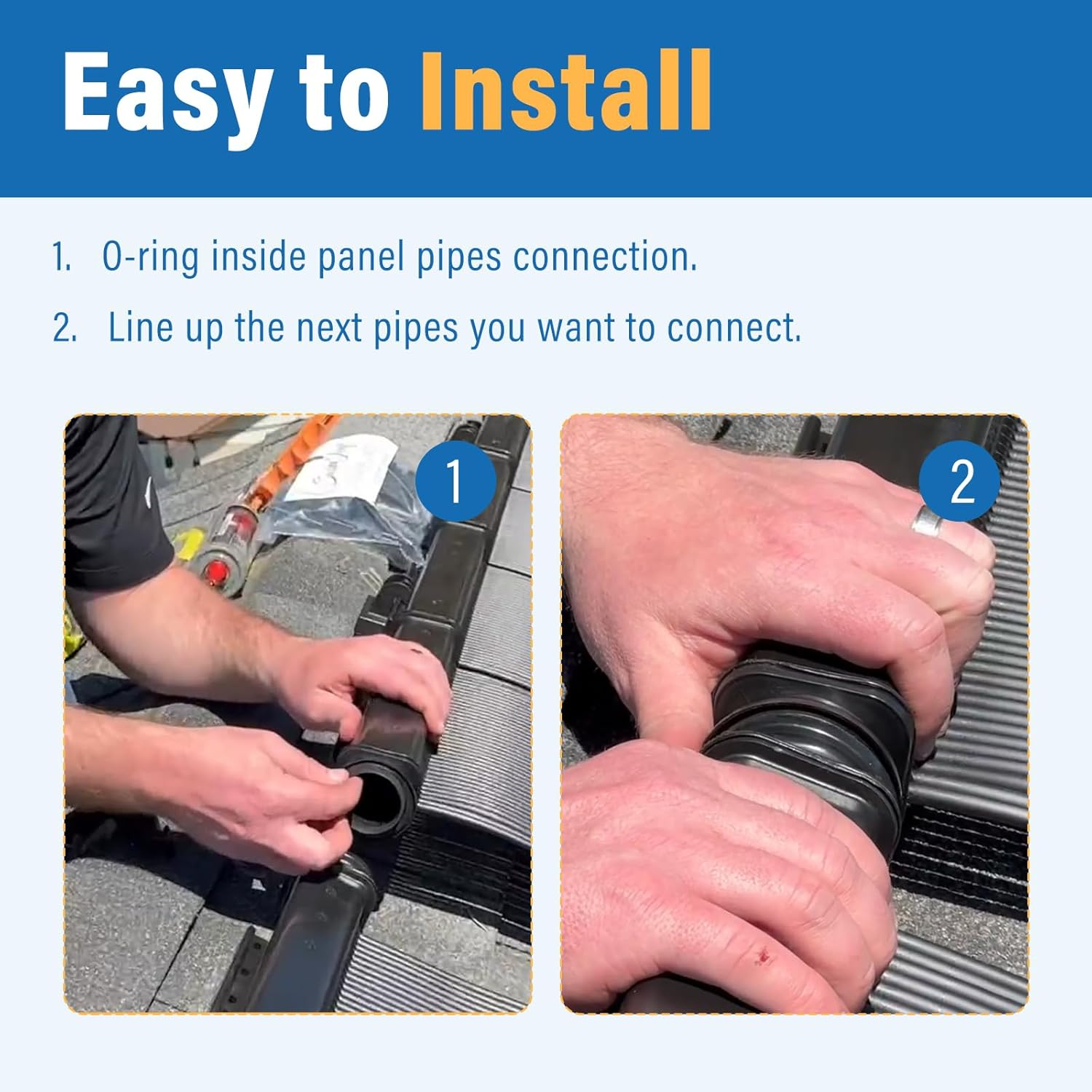 HC-113G Panel Clamp Gasket for Heliocol Sunstar Swimming Pool Solar Panels, Component of Panel Clamp Assembly HC-113-4 Pack image number 2