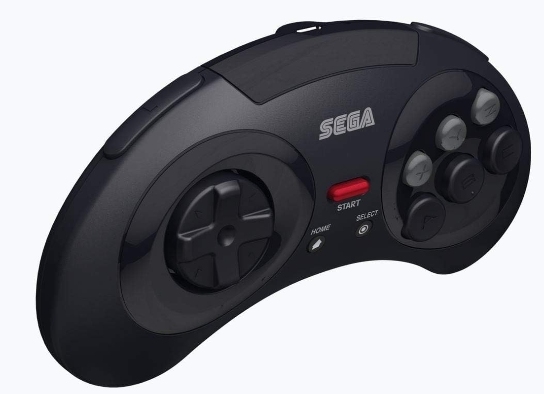 Retro-Bit Official SEGA Mega Drive 8-Button 2.4Ghz Wireless Arcade Pad for MEGA DRIVE MINI CONSOLE, Sega Mega Drive Console, PC, Switch, Macos, Playstation 3, Steam, Retropie, Raspberry Pi (Black) image number 6