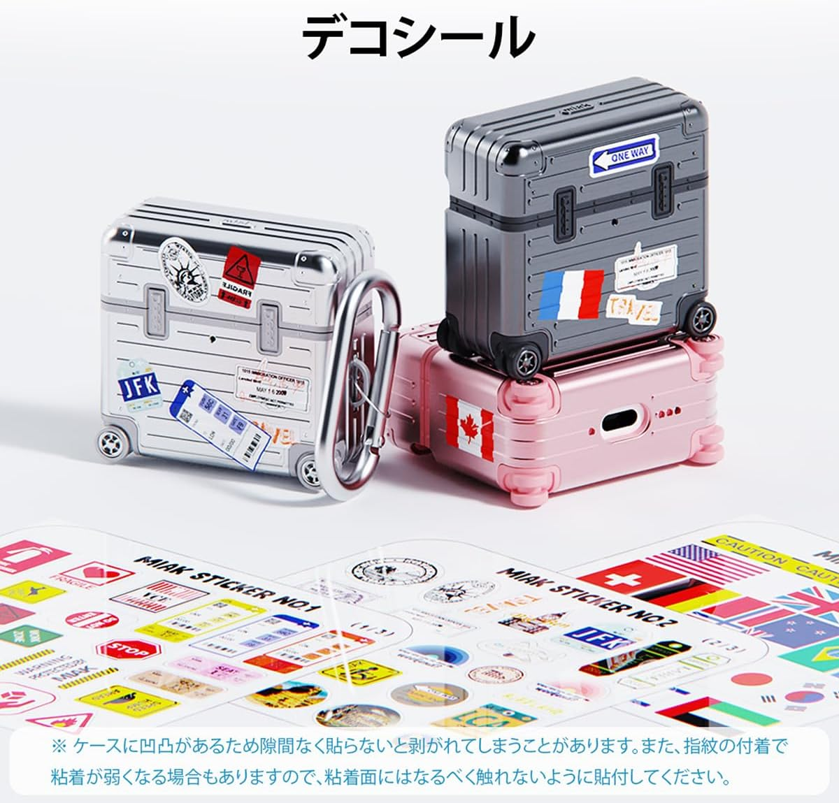 Miak Airpods 4 Case, Airpods 4Th Generation Case, Carrying Case, Shockproof, Double Wall Construction, Polycarbonate, TPU, Deco-Seal, Carabiner Included, Wireless Charging, Airpotts 4, Silver image number 3