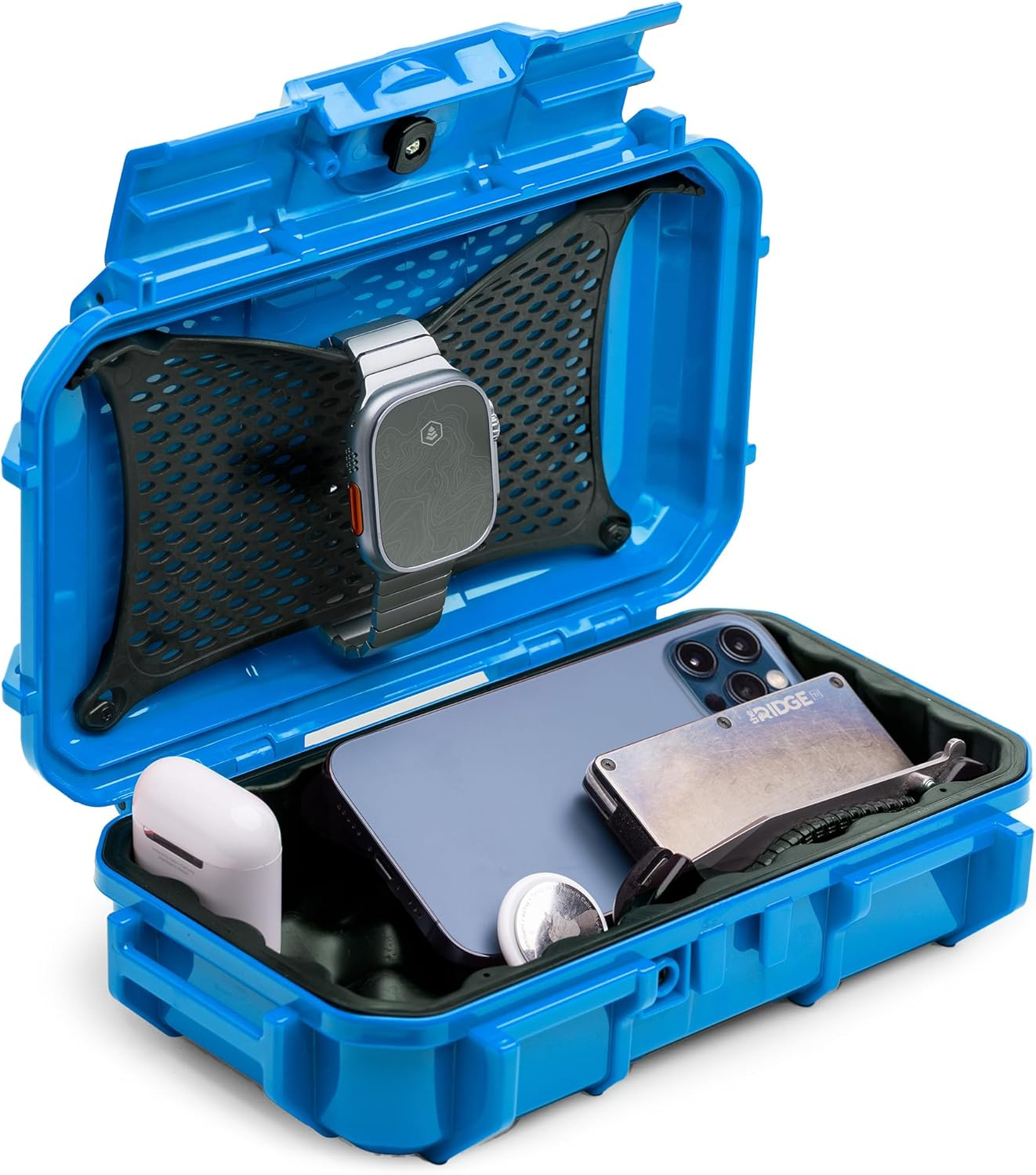 Evergreen 56 Waterproof Dry Box Protective Case - Travel Safe/Mil Spec/Usa Made - for Tackle Organization of Cameras, Phones, Camping, Fishing, Hiking, EDC, Water Sports, Knives (Orange)