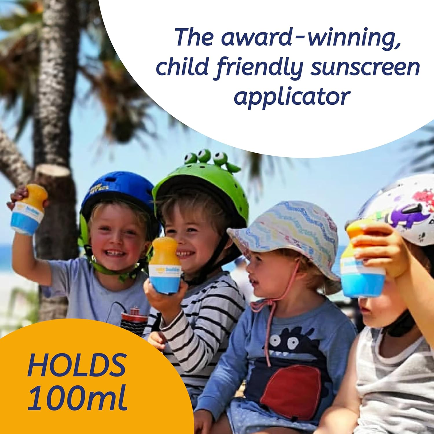 Solar Buddies Sunscreen Applicator - 2X Blue, Pink & Green - Bpa-Free Refillable Roll on Sponge Sunscreen, Suncream & Lotion Applicator for Kids & Adults - Holds 3.4Fl Oz, Perfect Size for Travel image number 6
