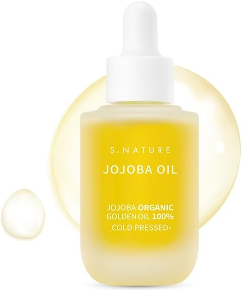 S.NATURE JOJOBA Oil｜Moisturizing, Nutrition, Soothing Care for Dry Skin｜1.01 Fl.Oz, 30Ml image number 1