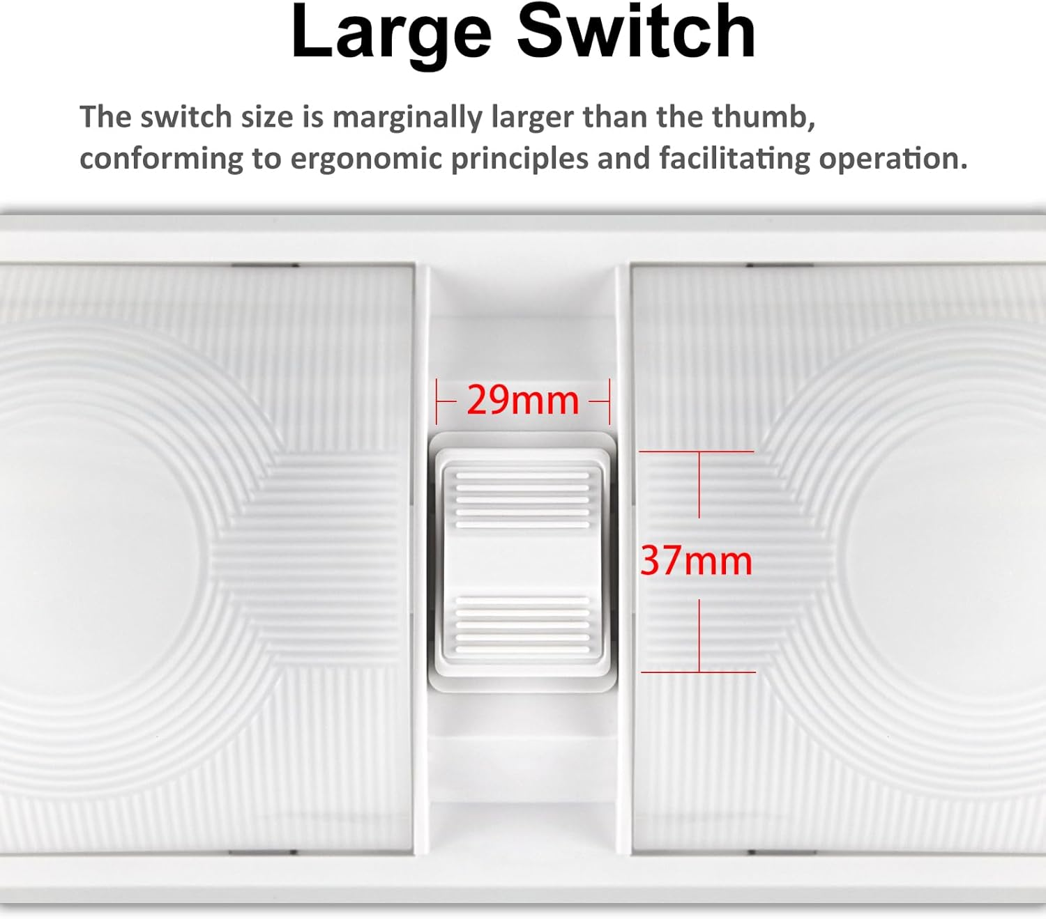 Bhanboth 2 Pack RV LED Lights Interior 12V, 8W 1000LM RV Ceiling Light with on off Switch, DC12-30V LED Light Fixtures for Camper Car Truck Motorhome Boat, Natural White 4000-4500K image number 2