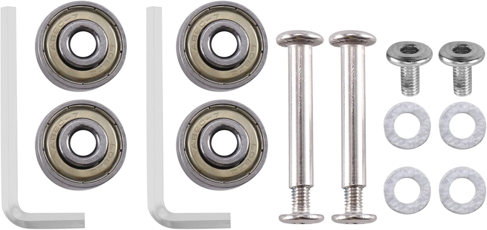 80X24Mm Luggage Replacement Wheels with 6Mm Carbon Steel Bearings for Suitcase Skate - 1 Pair image number 2