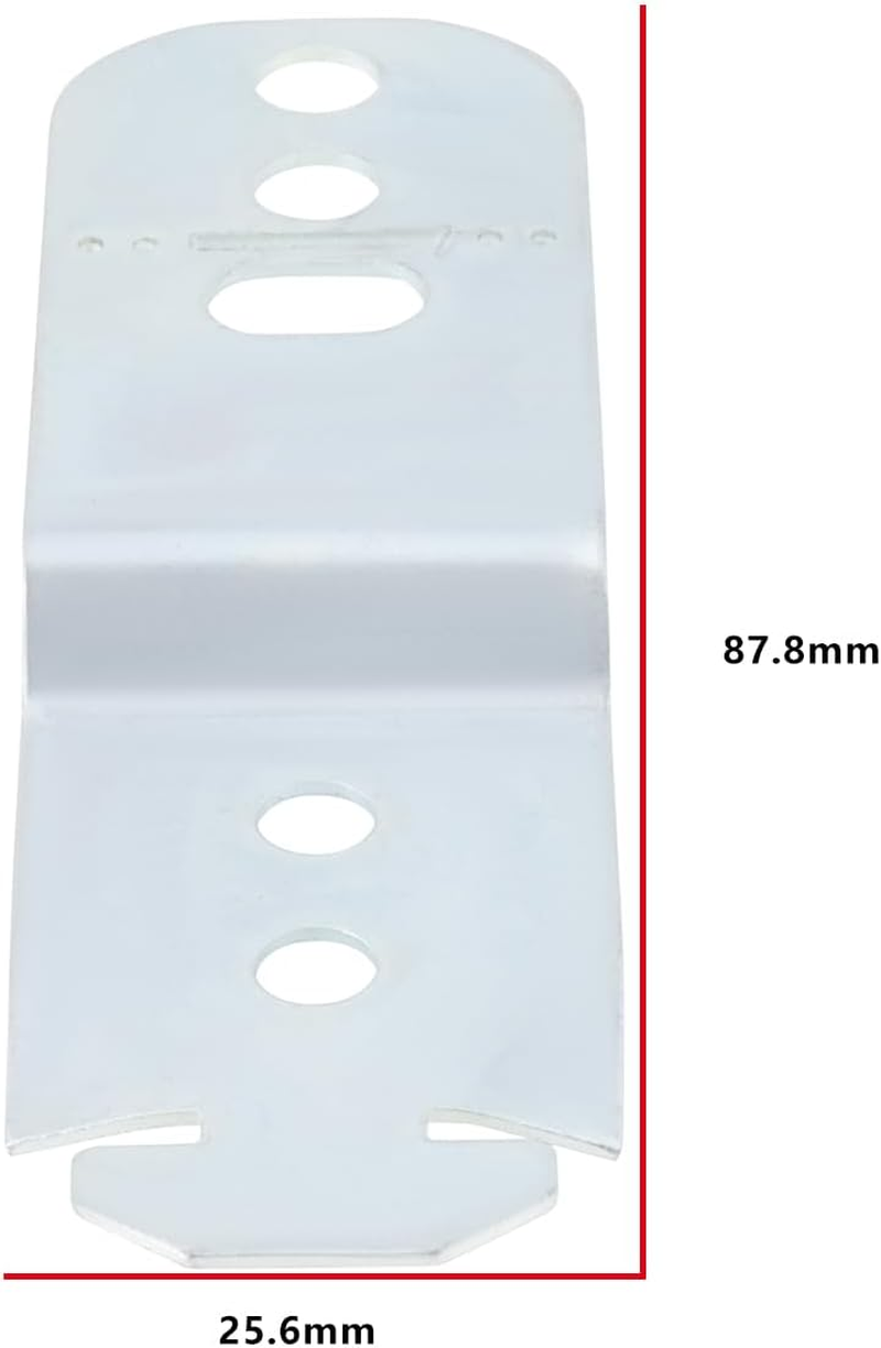 YINETTECH 2PCS Dishwasher Mounting Bracket Compatible with Bosch OE 00619985 628371 EA347878 AP4538351 00628371 87.8X25.6Mm with Screws Dishwasher Fixing Plate image number 6
