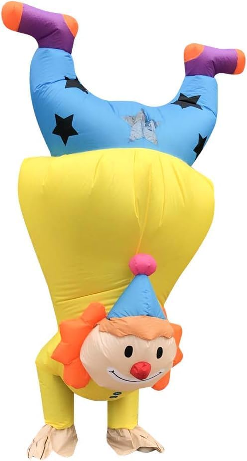 Adult Inflatable Clown Party Costume Blow up Costume Full Body Fun Halloween Costume Inflatable Suit for Chrismas Costume, Clothes Masquerade, Cosplay Easter Holiday Costumes image number 1
