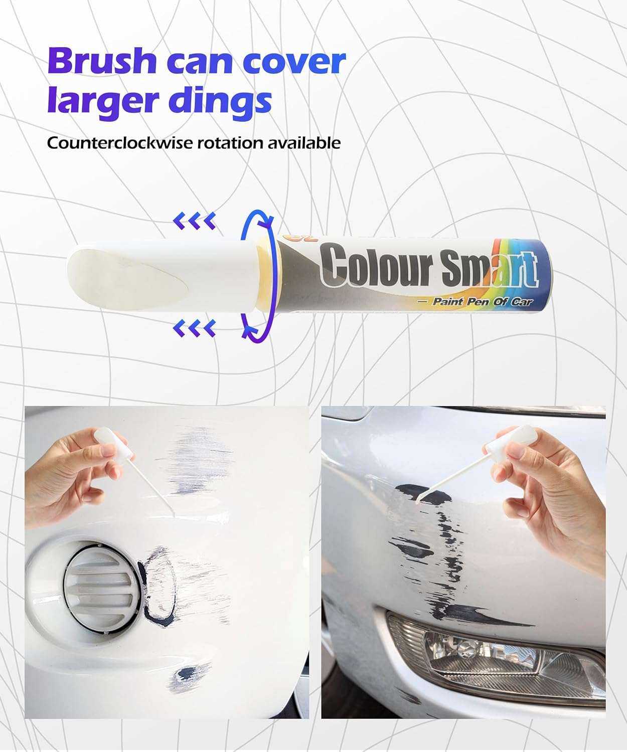 Touch up Paint Pen,Car Paint Pen,Car Paint Scratch Repair,Car Accessories Car Scratch Remover Pen,Car Touch up Paint,Car Paint Scratch Repair,Paint Pen for Cars Paint Scratch Repair (White) image number 1