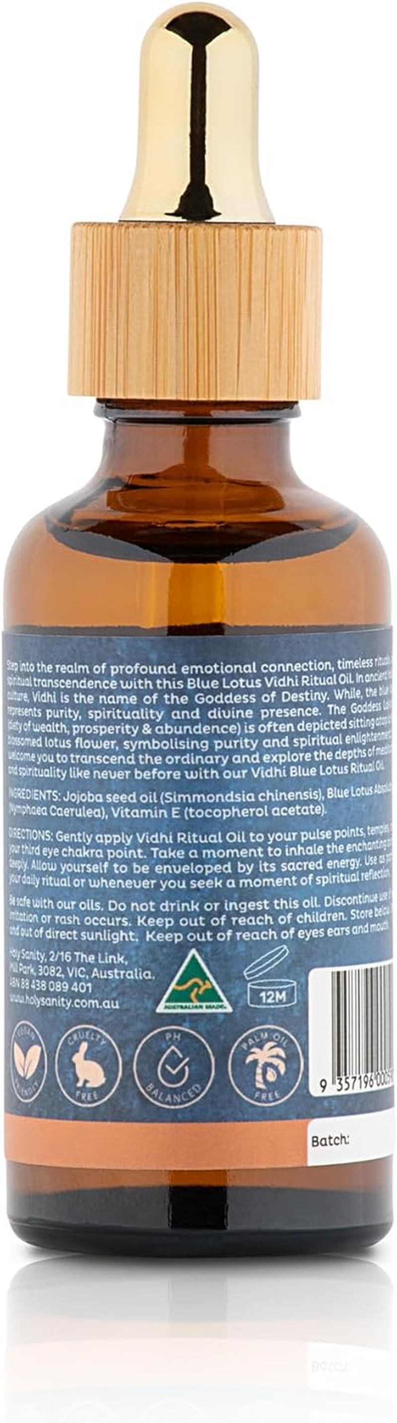 Holy Sanity Vidhi Blue Lotus Ritual Oil 50 Ml image number 1