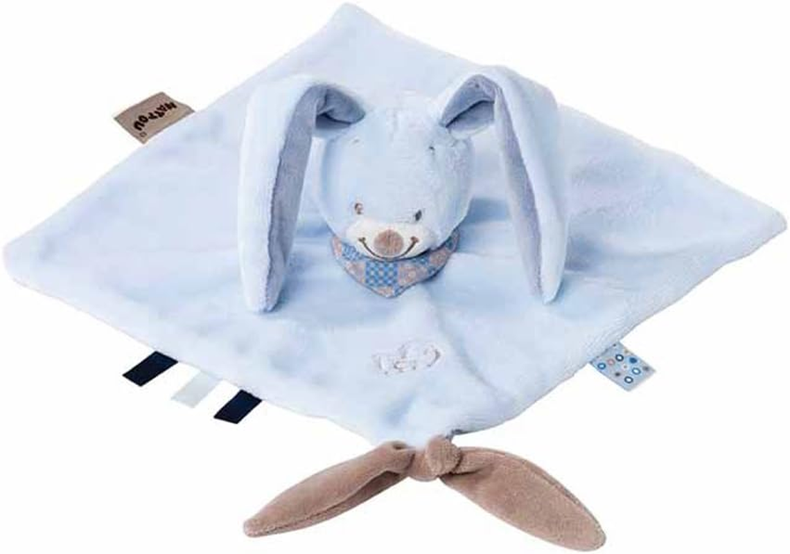 Nattou Bibou the Rabbit Doudou Comforter, Blue image number 1