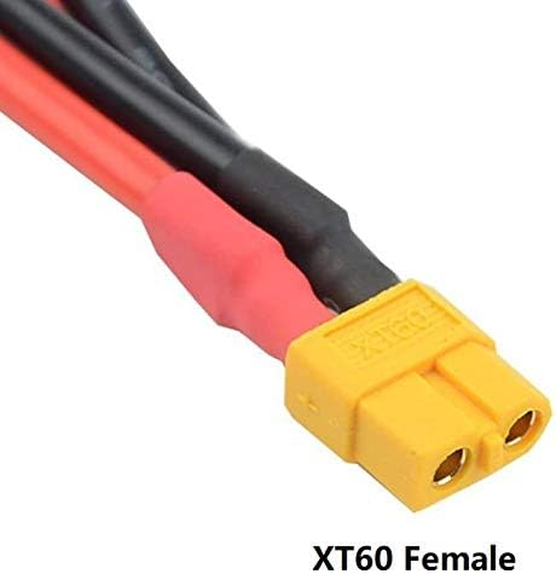 FLY RC 2Pcs XT60 Parallel Battery Connector Cable Extension Y Splitter for DJI Phantom RC Mode Helicopter Quadcopter image number 2