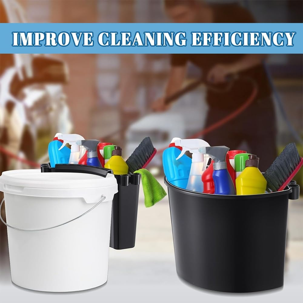 4Pcs Car Detailing Bucket, Designed for Portability, Multipurpose Hanging Wash Bucket Organizer Perfect for Car Care, Holding Water, Soap, or Cleaning Tools, Ideal for Kitchen, Picnic, Dishes image number 4