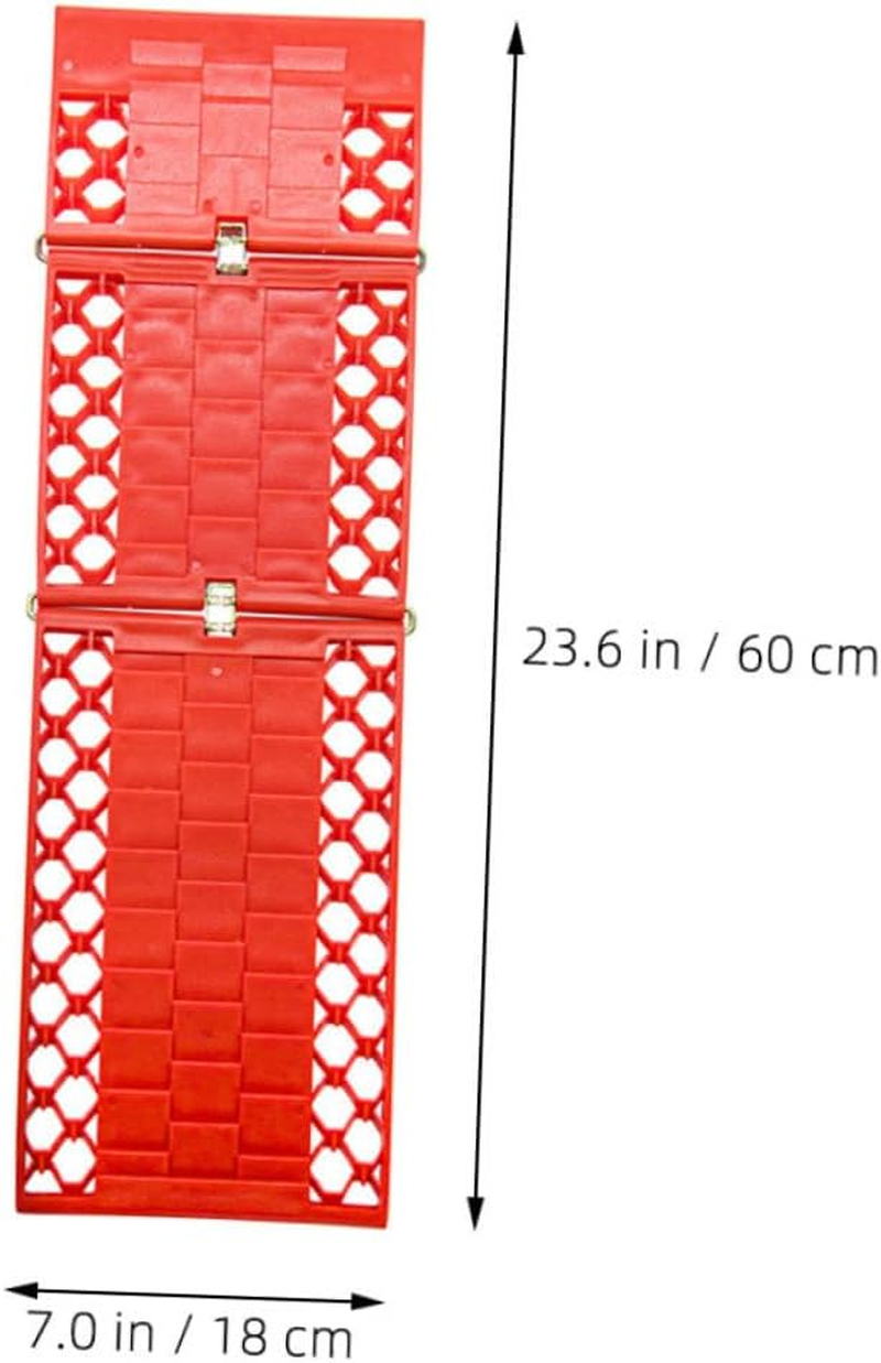 Foldable 2Pcs Car Traction Boards Set for Off-Road Recovery, Mud and Snow Anti-Slip Escape Mats, Portable Vehicle Emergency Rescue Accessories image number 5