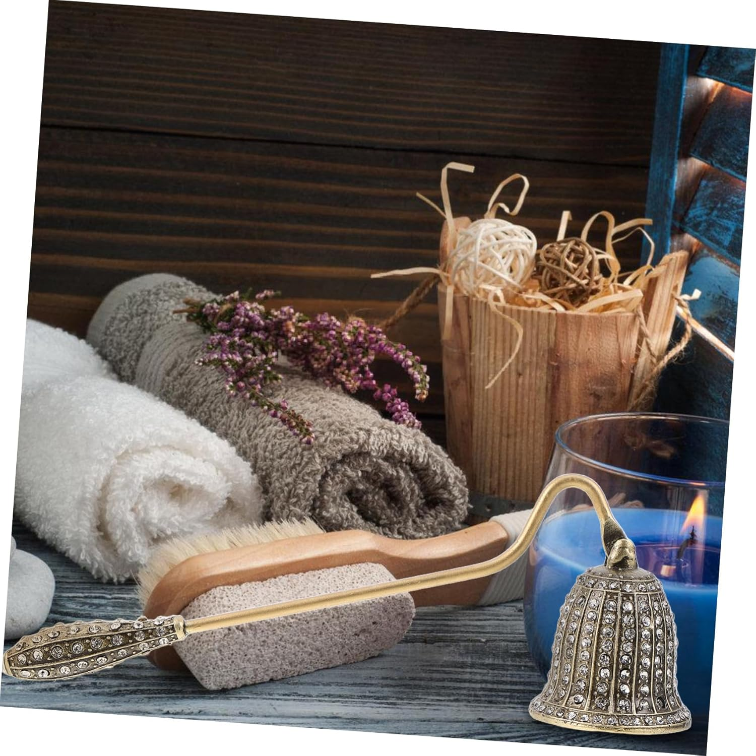 WRITWAA Vintage Candle Snuffer Tool Wick Snuffer for Aromatherapy Candles Handheld Flame Extinguisher Accessory