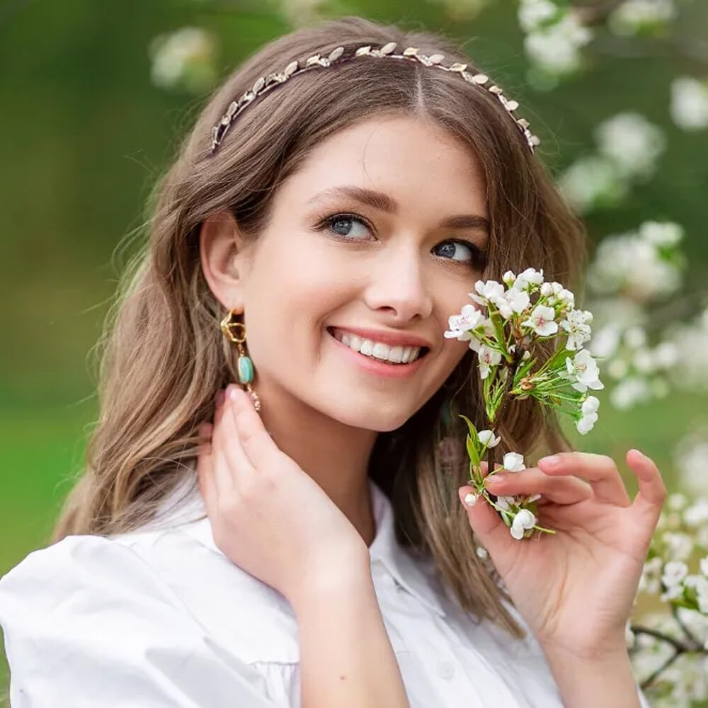 Kytpyi Rhinestone Headband, Bridal Hair Accessories, 3PCS Headband for Short Hair Long Hair, Women Girls Bridesmaid Bride Simple Elegant Tiara for Wedding Party Birthday Celebration Etc image number 6