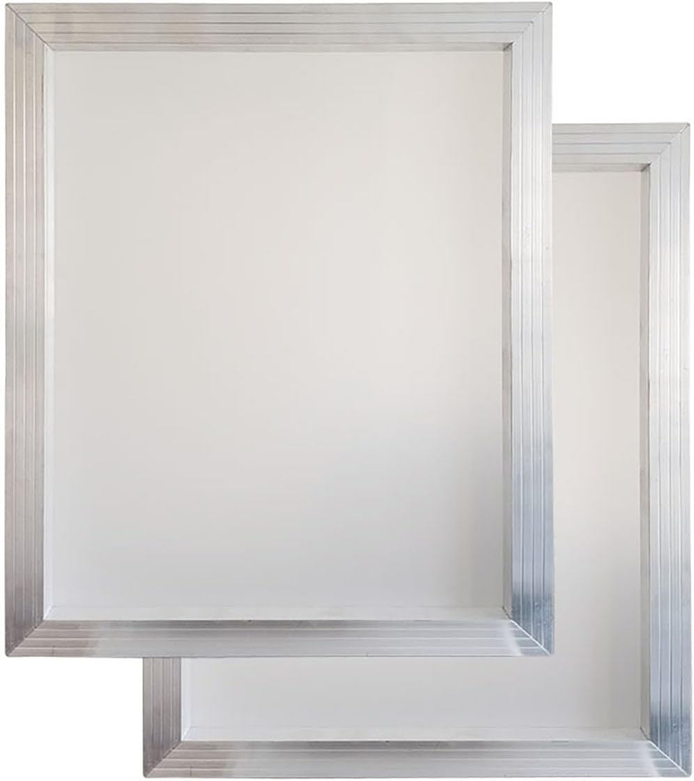 YLZ Aluminum Silk Screen Printing Screens 16 X 20 Inch Frame-160 White Mesh (2 PC) image number 1