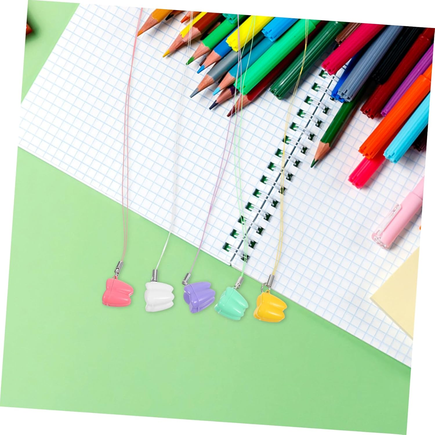 50Pcs Tooth Holders with Secure Lock Plastic Tooth Storage Boxes for Multi-Color for School Parties and Goodie Bag Fillers image number 2