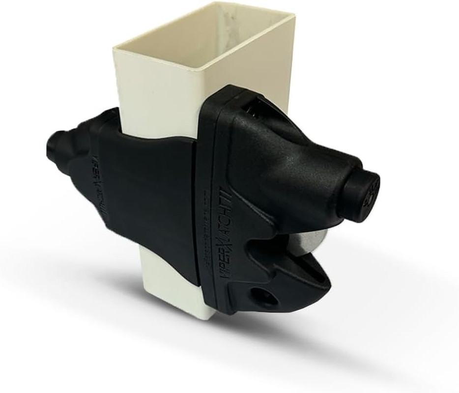 Safetech Hardware Romak Slv-Viper-X2 Double Sided Gravity Latch for Gate Black Polymer, Black