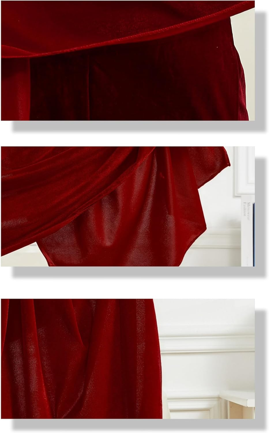 BRYCTSISEN Women'S Velvet Shawl and Wrap for Wedding Bridal Bridesmaid Outwear Evening Party Prom Dress Accessories Scarf image number 2