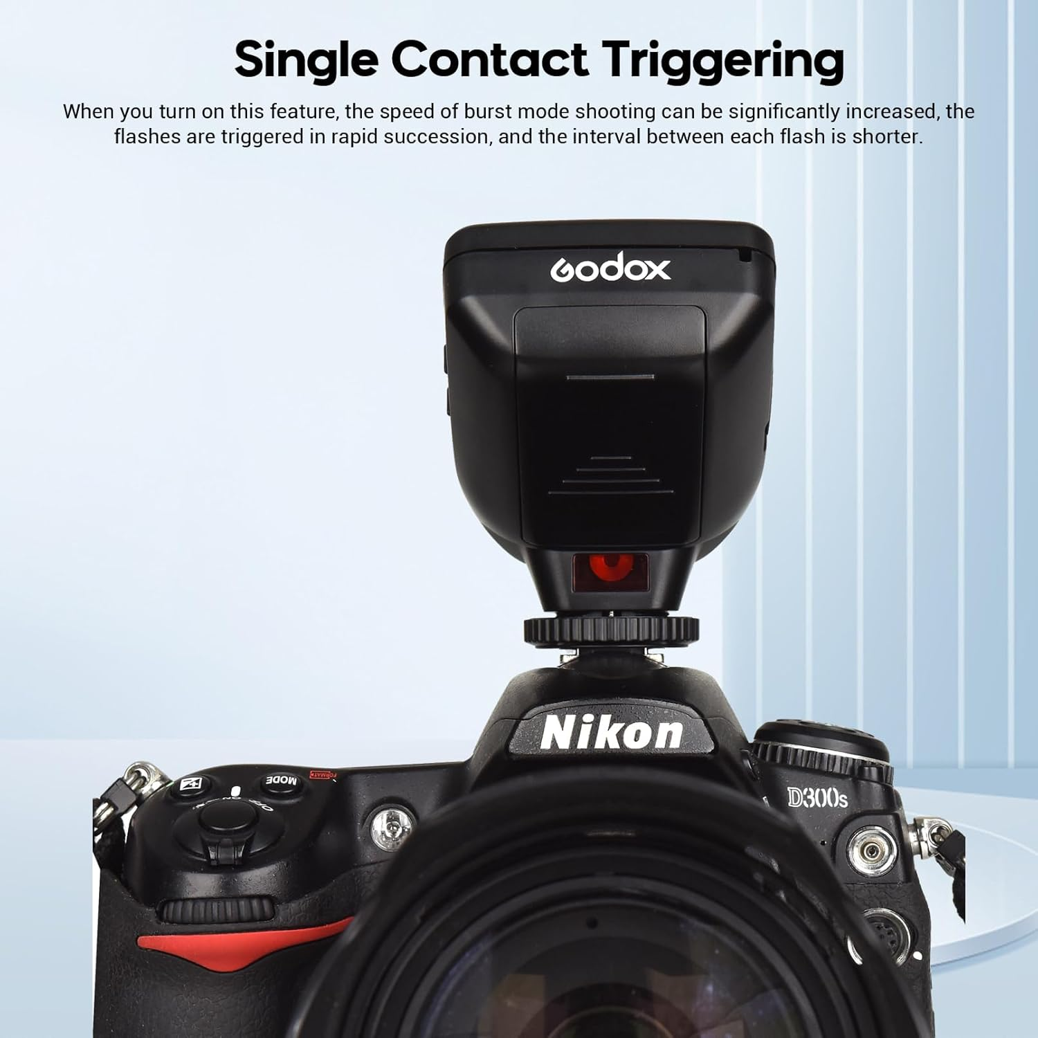 Godox Xpro-N TTL Flash Trigger Compatible with Nikon Camera, 2.4G Wireless Camera Flash Transmitter with Large LCD Screen Design 5 Dedicated Group Buttons 11 Customizable Functions (Xpro N) image number 2