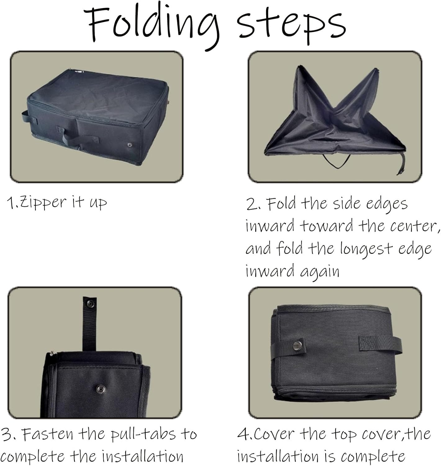 REGODI Travel Litter Box for Cats - Portable & Collapsible Cat Litter Box with Zipper Lid, No Smell & Leak-Proof Design, Easy Clean Foldable Litter Case for Car Travel, Airplane & Outdoor Use image number 2