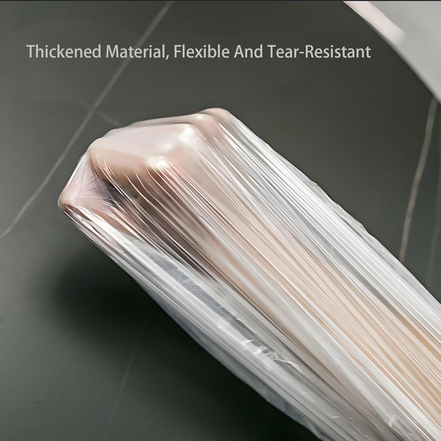 RUIFEN Disposable Furniture Dust Cover, 8.5Ft X 8.5Ft Plastic Film, 20 Sheets per Pack, for Home Decor, Sofa Bed Mattress Protector, Waterproof Transparent Dust Cover image number 5