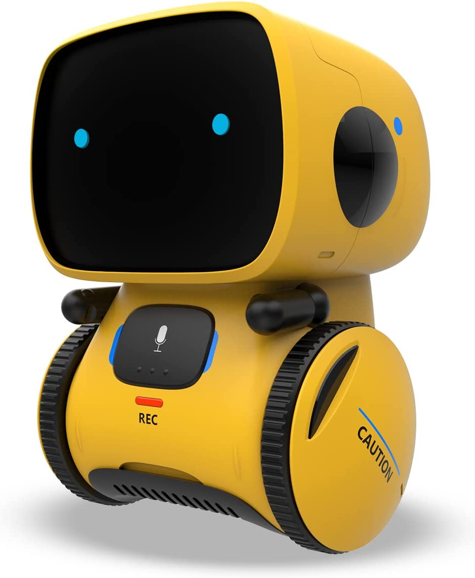 REMOKING Robot Toy for Kids,Stem Educational Robotics,Dance,Sing,Speak,Walk in Circle,Touch Sense,Voice Control, Your Children Fun Partners,Gift Toys for 3 4 5 6 7 Year Old Boys Girls (Yellow) image number 2